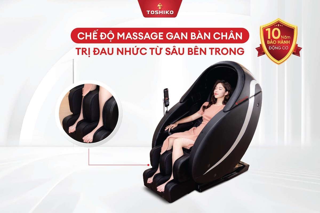 Ghế massage 6D nội địa Nhật Toshiko Sakura (AnmaohIV)