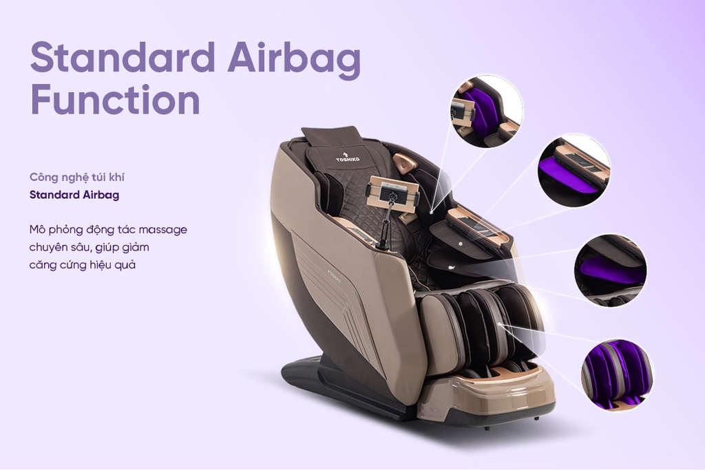 Ghế Massage Sóng Âm Trị Liệu Toshiko T20 Pro