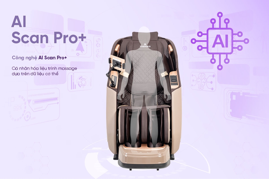 Ghế Massage Sóng Âm Trị Liệu Toshiko T20 Pro