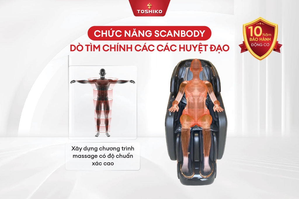 Ghế massage cao cấp 4D Toshiko T98