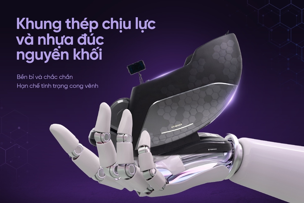 Ghế massage Sóng Âm Trị Liệu Con lăn 4D Toshiko T89 Pro Max