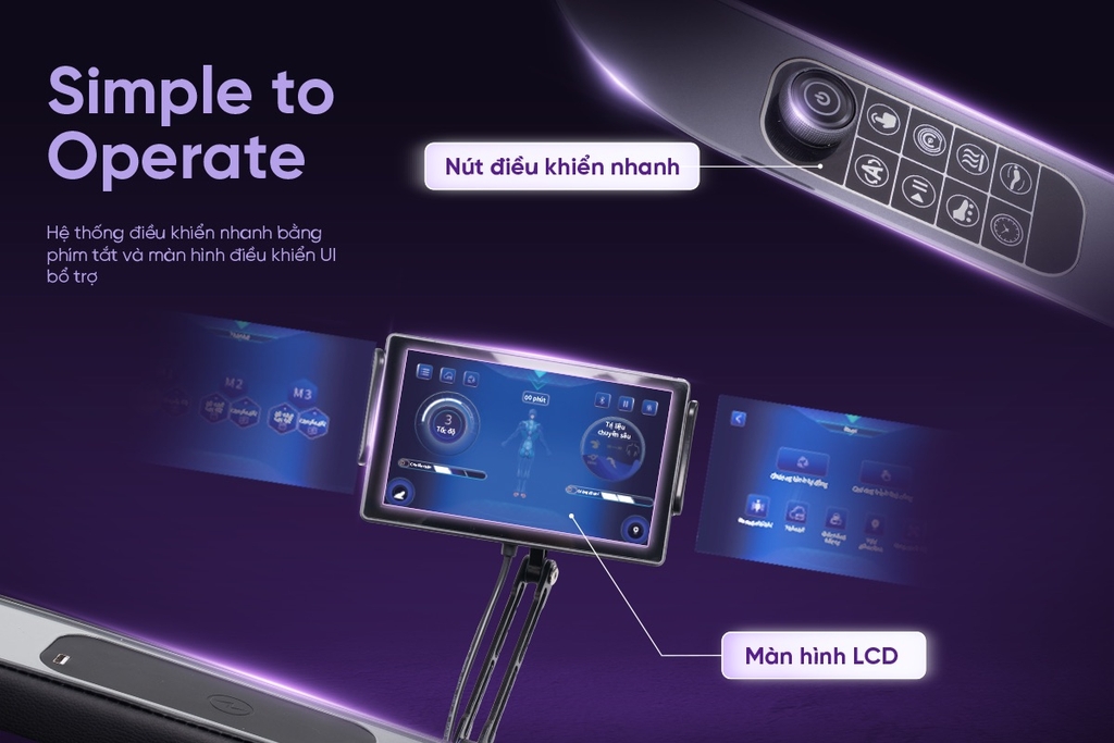 Ghế massage Sóng Âm Trị Liệu Con lăn 4D Toshiko T89 Pro Max