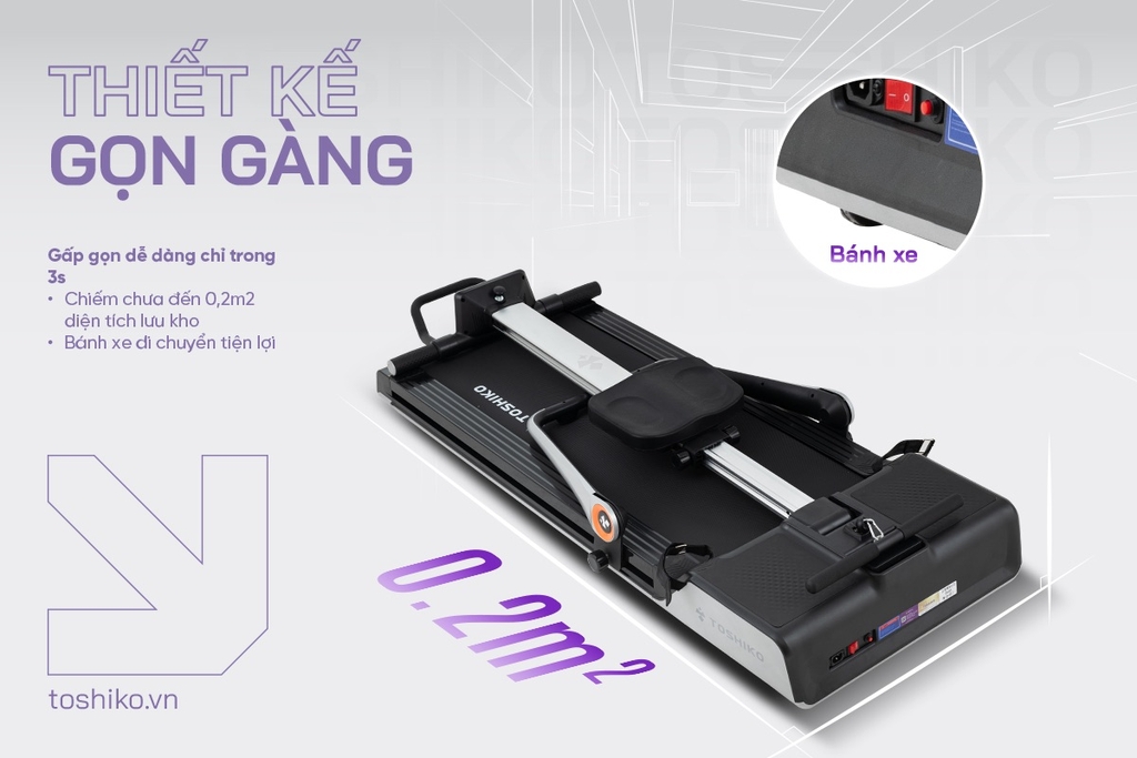 Máy chạy bộ đa năng Toshiko 9in1 Super Runner