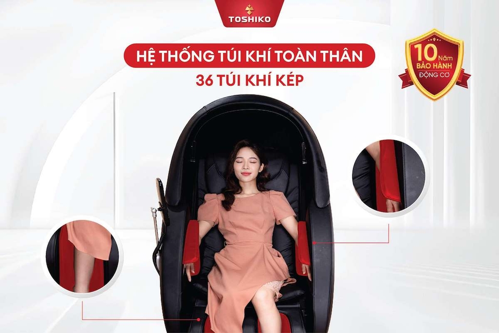 Ghế massage 6D nội địa Nhật Toshiko Sakura (AnmaohIV)