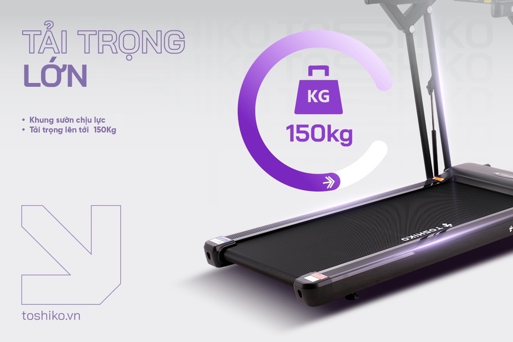 Máy chạy bộ gấp gọn Toshiko Iron Running