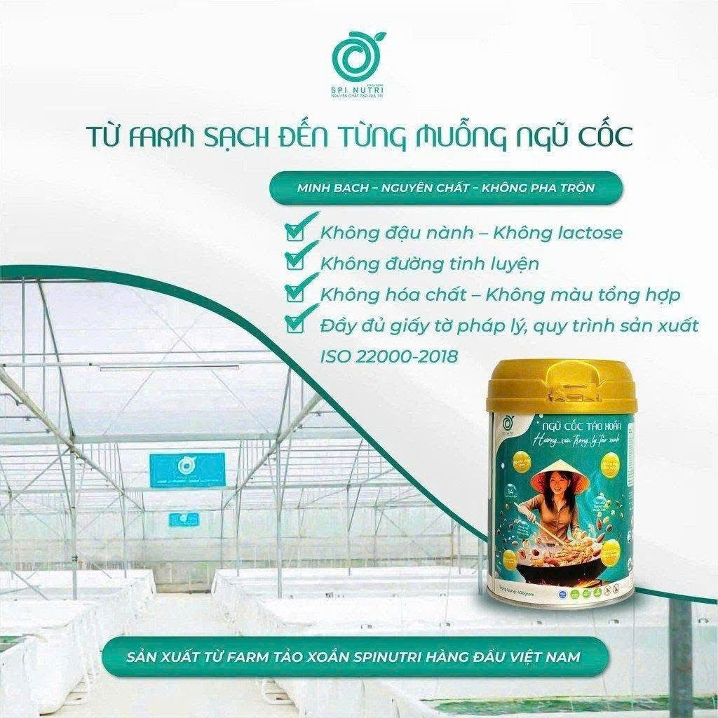 COMBO MUA 5 TẶNG 2 NGŨ CỐC TẢO XOẮN SPINUTRI 400G