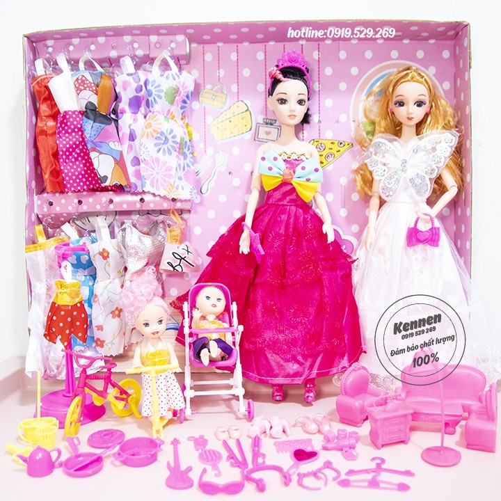 Búp Bê Barbie 60CM, Đầu Cơ Thể Mắt 4D 1/3 Công Chúa Búp Bê BJD Công Chúa Cơ  Thể Khỏa Thân Di Chuyển Khớp Búp Bê Giấy Dễ Thương Váy Up Book