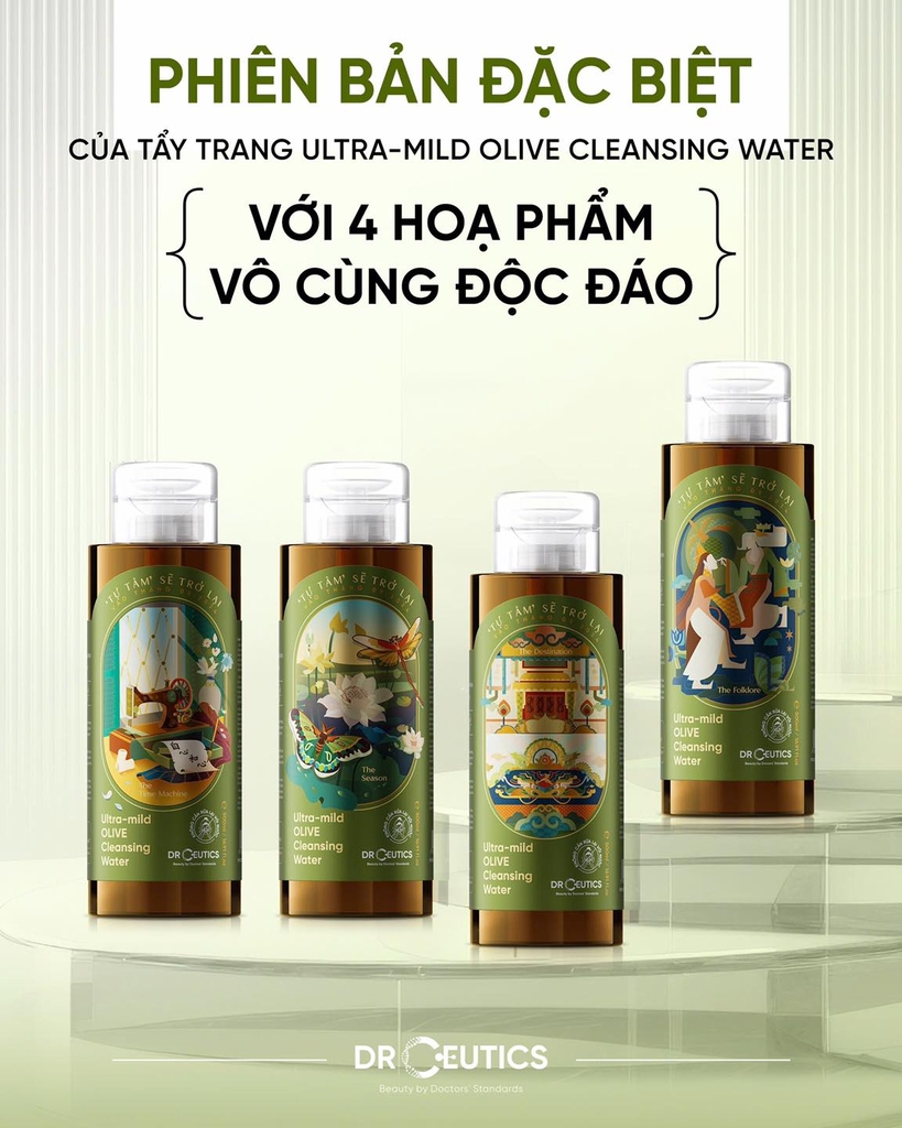 Nước Tẩy Trang DrCeutics Ultra-Mild Olive Cleansing Water
