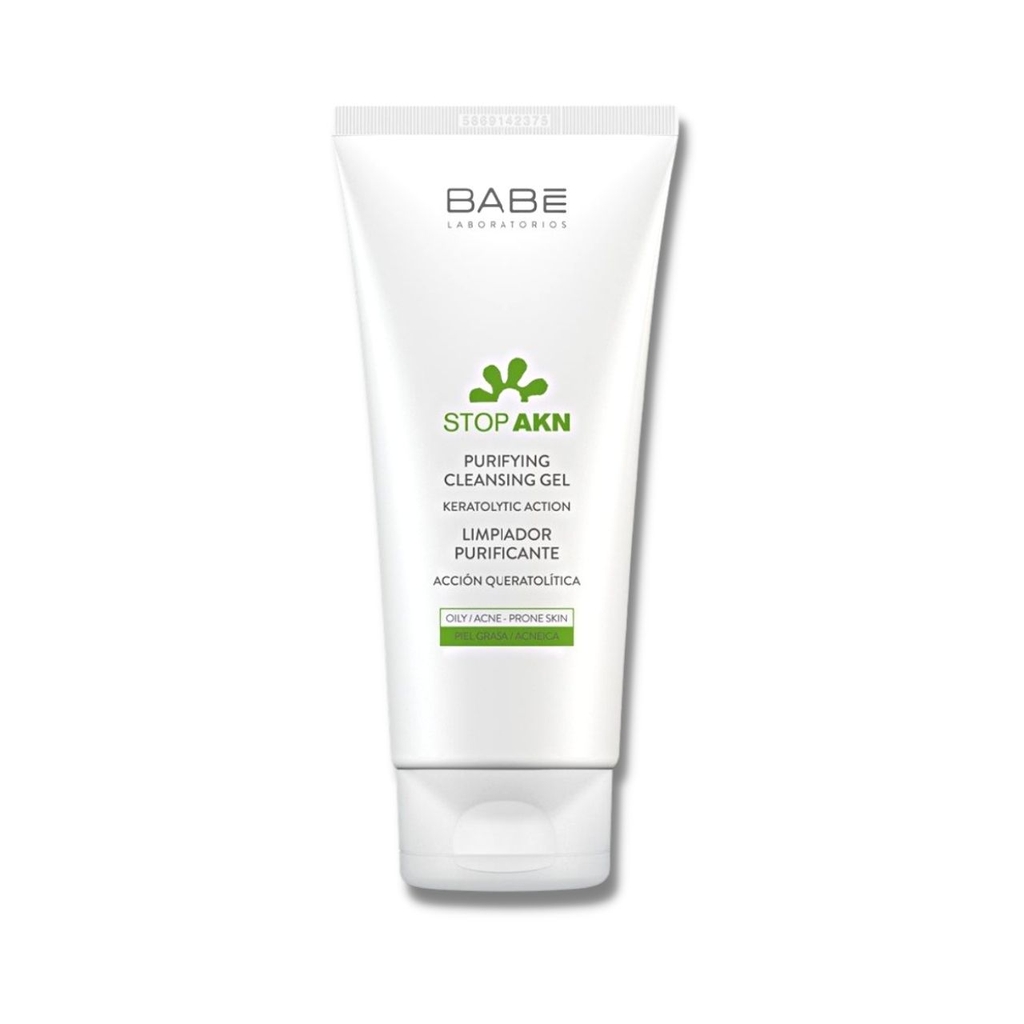 Gel Rửa Mặt Cho Da Dầu Mụn BABE Stop AKN Purifying Cleansing Gel