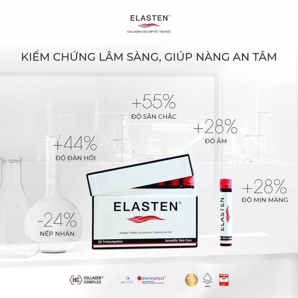 Collagen Thủy Phân ELASTEN® (Đức) - Tăng Đàn Hồi, Chống Lão Hóa, Tóc Móng Khỏe