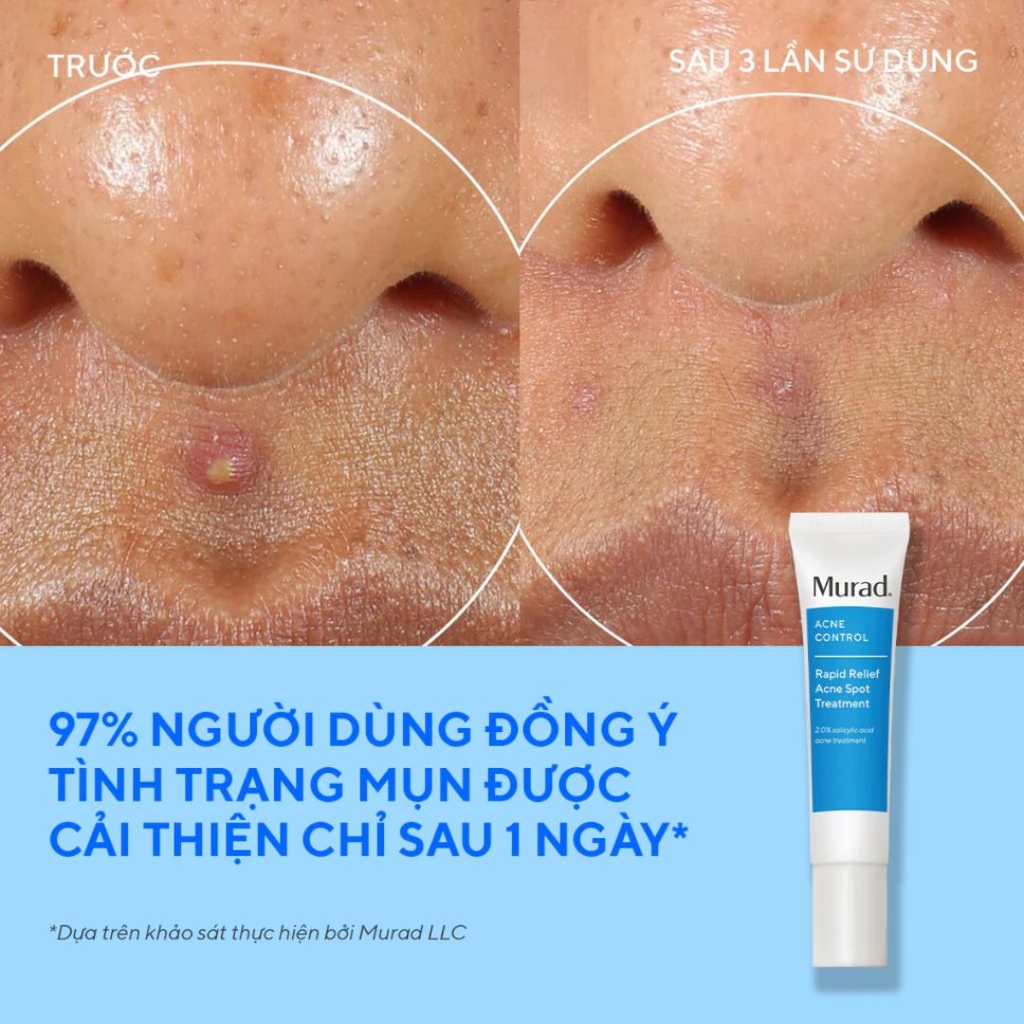 Gel Chấm Mụn Cấp Tốc 4 Giờ Murad Rapid Relief Acne Treatment (Salicylic Acid 2.0%)