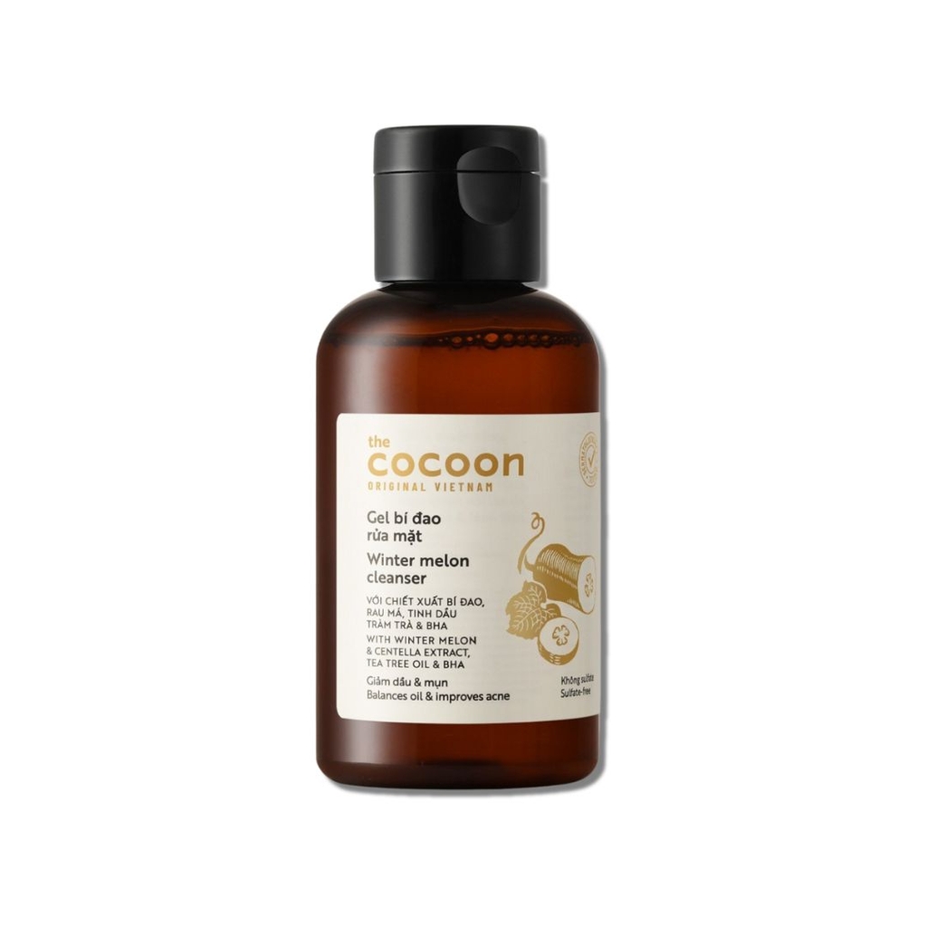 Gel Rửa Mặt Bí Đao Cocoon - Sạch Sâu, Giảm Dầu & Ngừa Mụn (pH 5.5 Cân Bằng)
