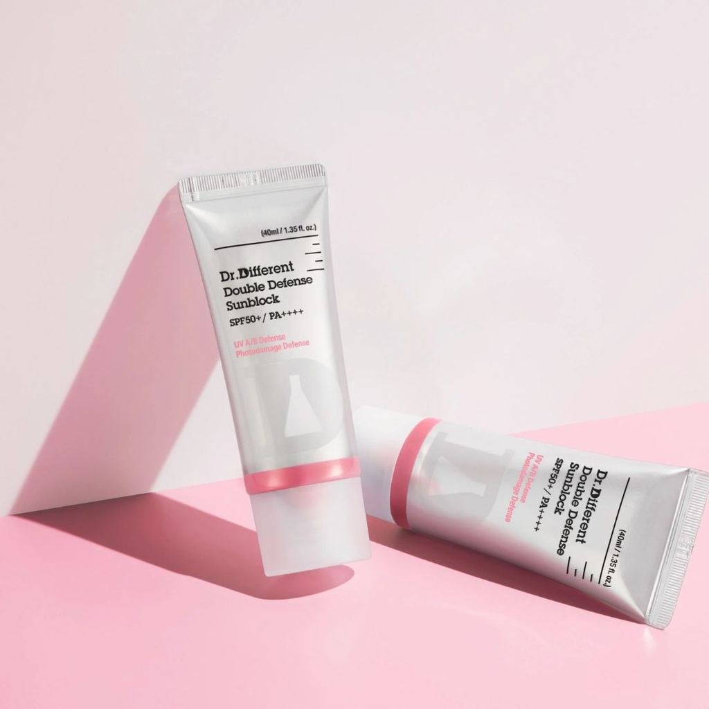 Kem Chống Nắng Nâng Tone Trắng Hồng Dr.Different Double Defense Sunblock SPF50 / PA++++