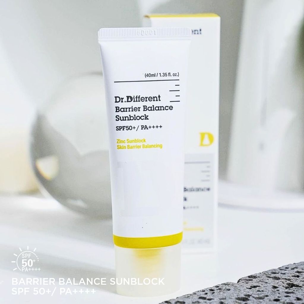 Kem Chống Nắng Nâng Tone Trắng Nhẹ Dr.Different Barrier Balance Sunblock SPF 50+/ PA++++