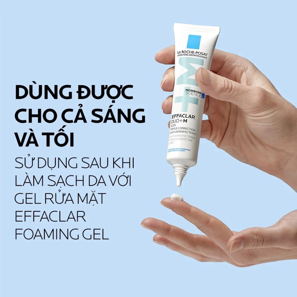 Kem Dưỡng Giảm Mụn Nhanh 8 Giờ & Ngừa Mụn Tái Phát La Roche-Posay Effaclar Duo+ M