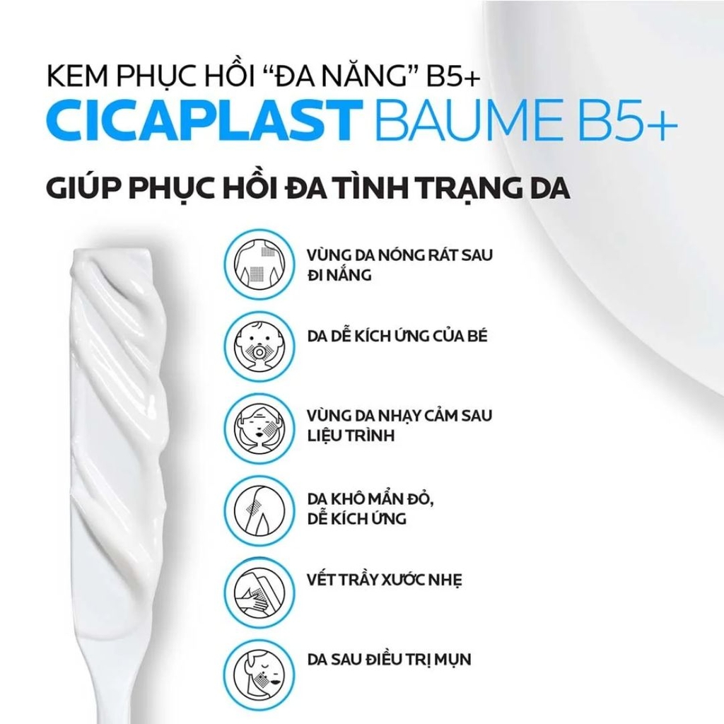Kem Dưỡng Phục Hồi & Làm Dịu Da Tức Thì La Roche-Posay Cicaplast Baume B5+