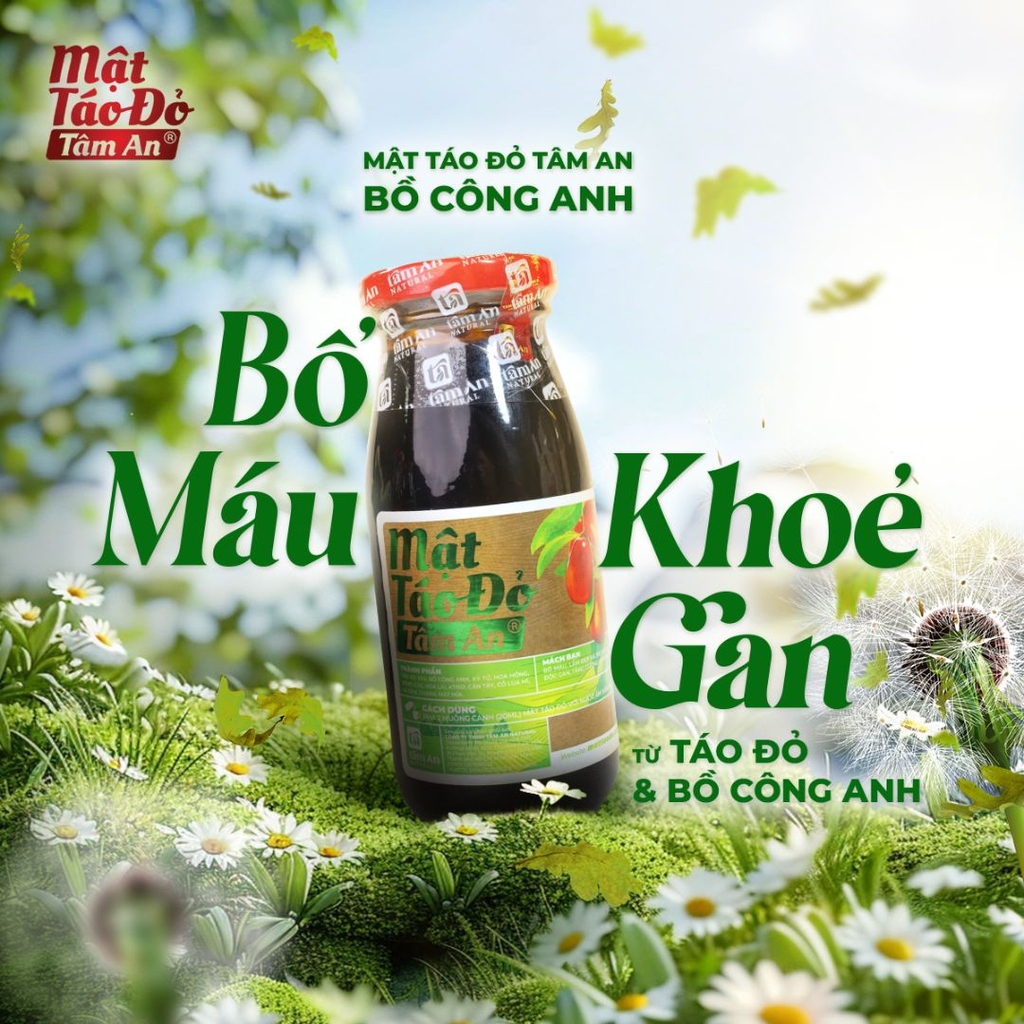 Mật Táo Đỏ Bồ Công Anh Tâm An - Thải Độc Gan, Hỗ Trợ Tiêu Hóa