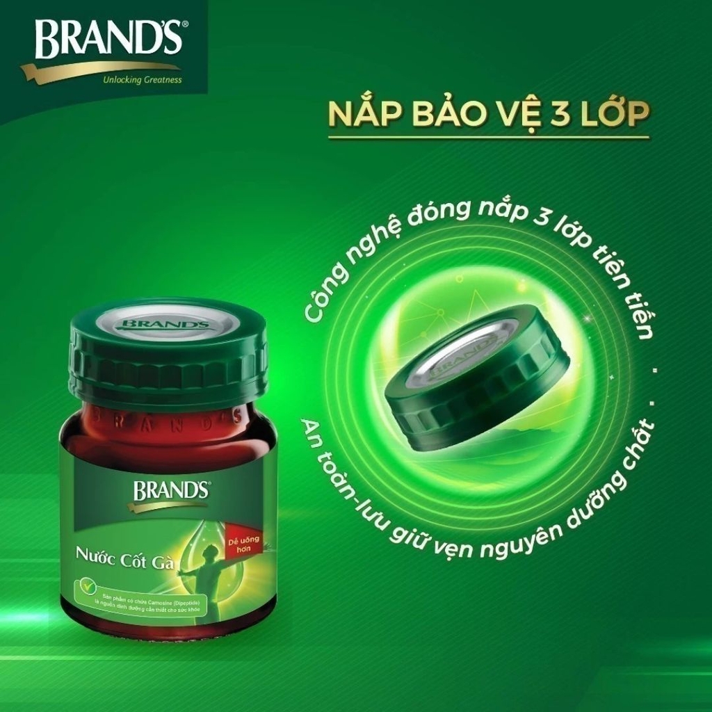 Nước Cốt Gà BRAND'S - Tăng Cường Năng Lượng, Tỉnh Táo Tinh Thần