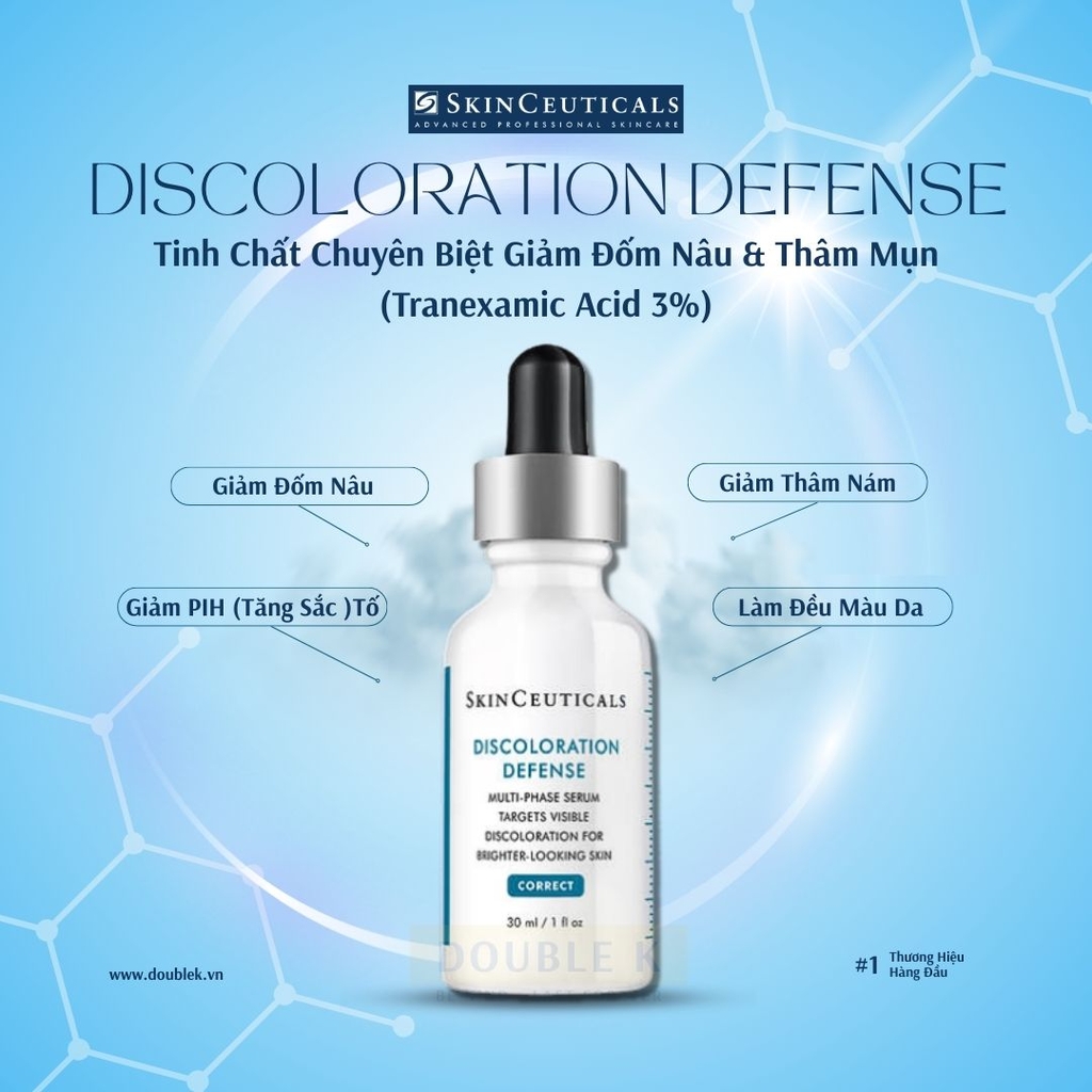 SkinCeuticals Discoloration Defense - Tinh Chất Chuyên Biệt Giảm Đốm Nâu & Thâm Mụn (Tranexamic Acid 3%)