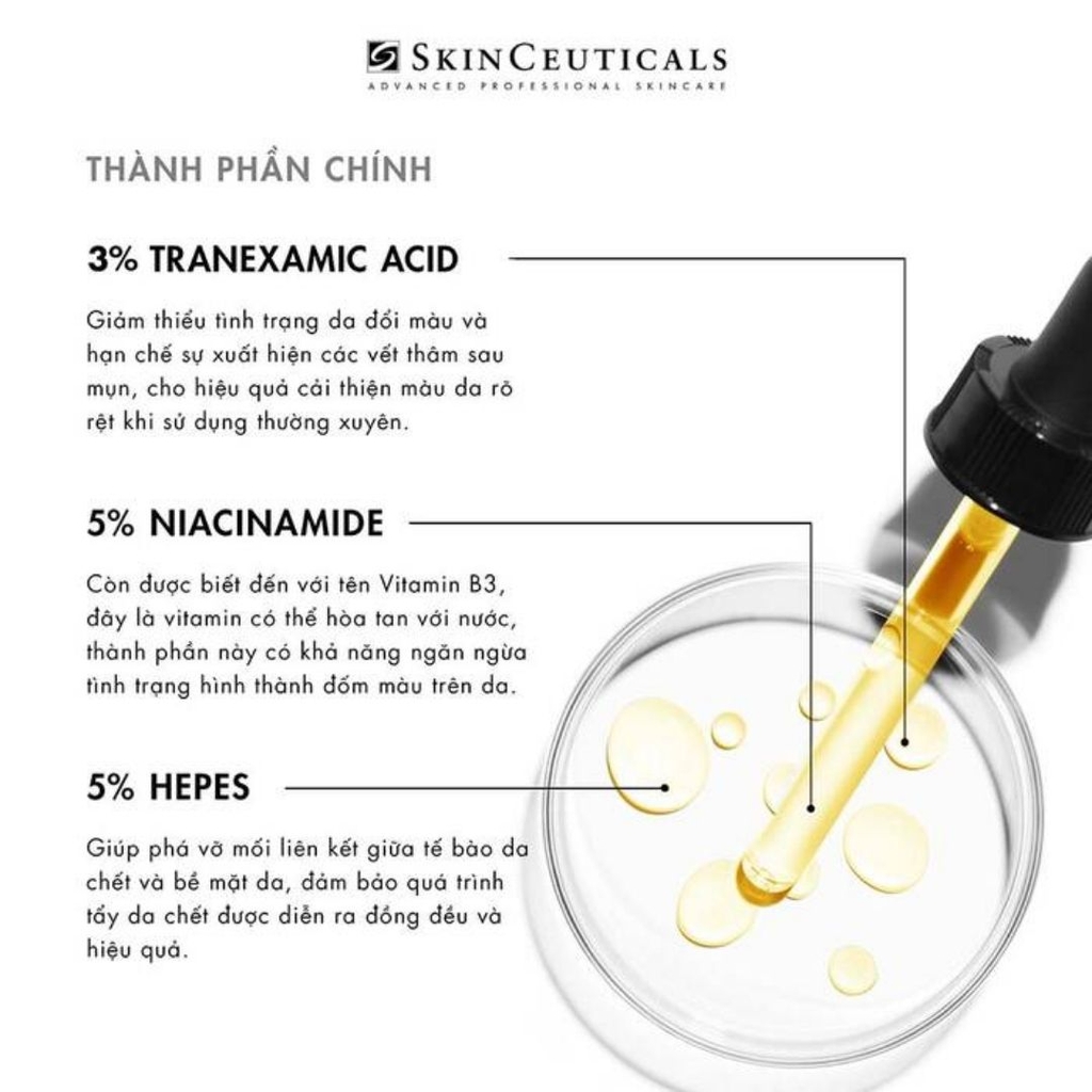 SkinCeuticals Discoloration Defense - Tinh Chất Chuyên Biệt Giảm Đốm Nâu & Thâm Mụn (Tranexamic Acid 3%)