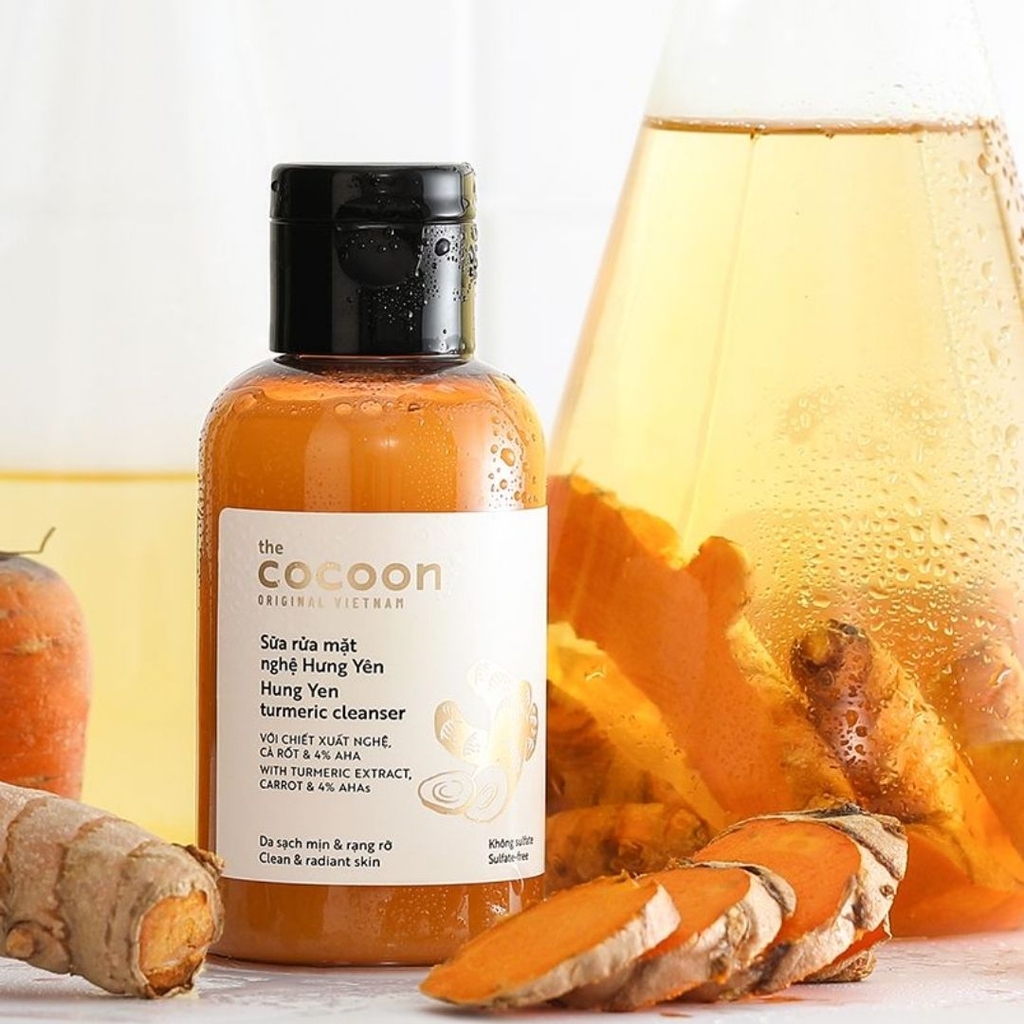 Sữa Rửa Mặt Nghệ Hưng Yên Cocoon - Làm Sáng Da, Mờ Thâm & Sạch Mịn