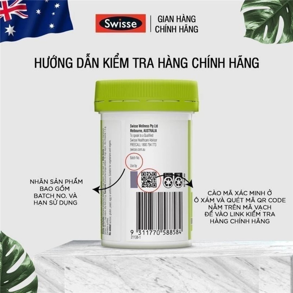 Swisse Ultiboost Liver Detox: Hỗ Trợ Gan Khỏe Mạnh, Thanh Lọc Tự Nhiên (Úc)