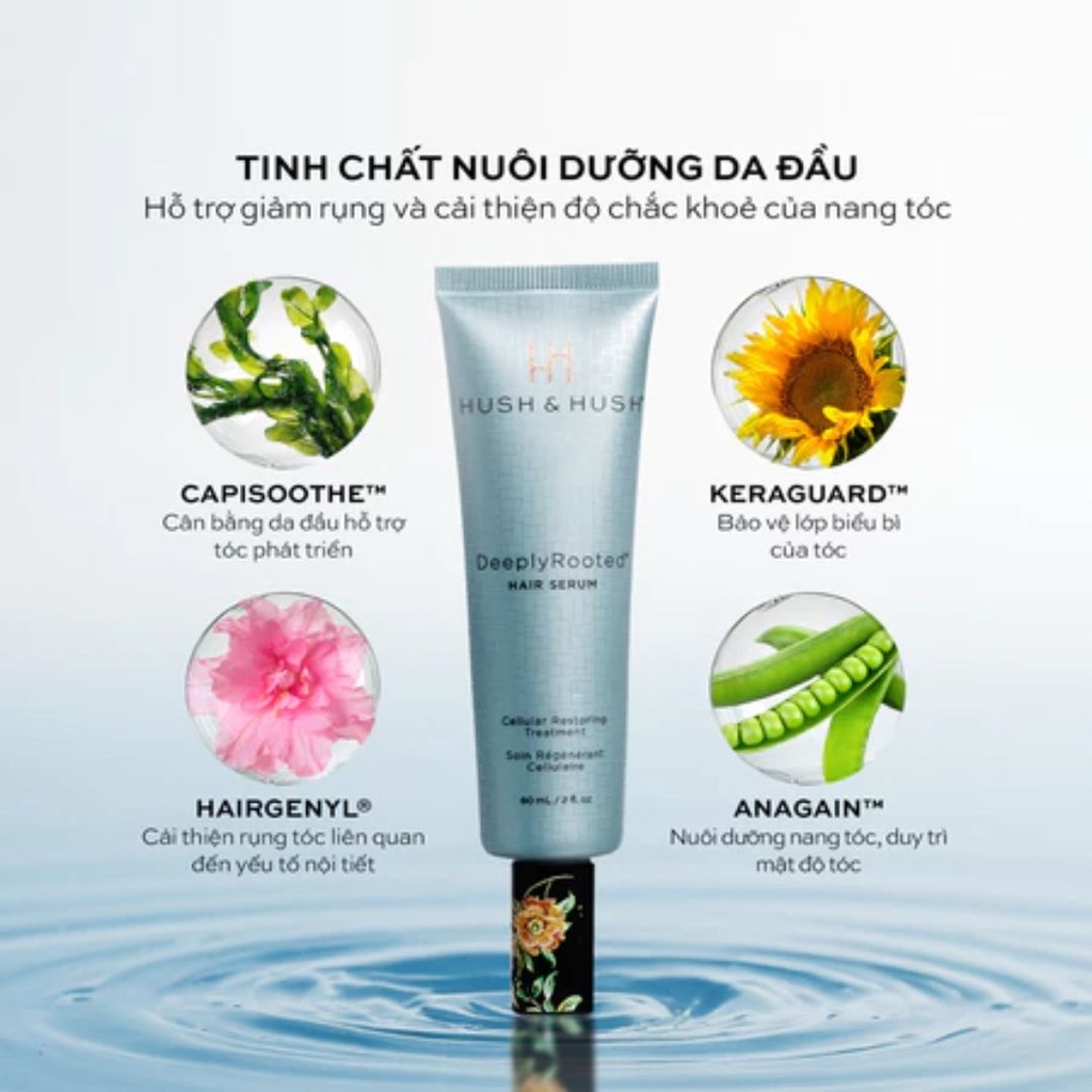Tinh Chất Giảm Rụng Kích Mọc Tóc Hush & Hush DeeplyRooted Hair Serum