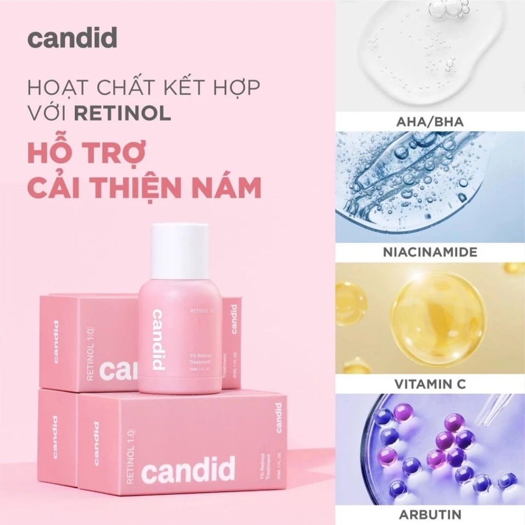 Tinh Chất Trẻ Hóa Da Candid Retinol 1.0