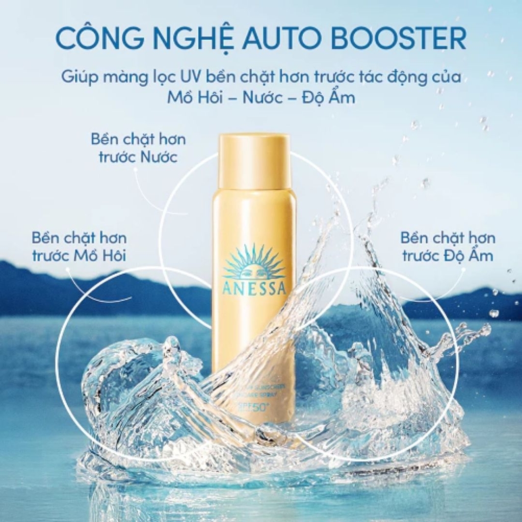 Xịt Chống Nắng Dưỡng Da Đa Năng Anessa Perfect UV Sunscreen Skincare Spray SPF50+ PA++++