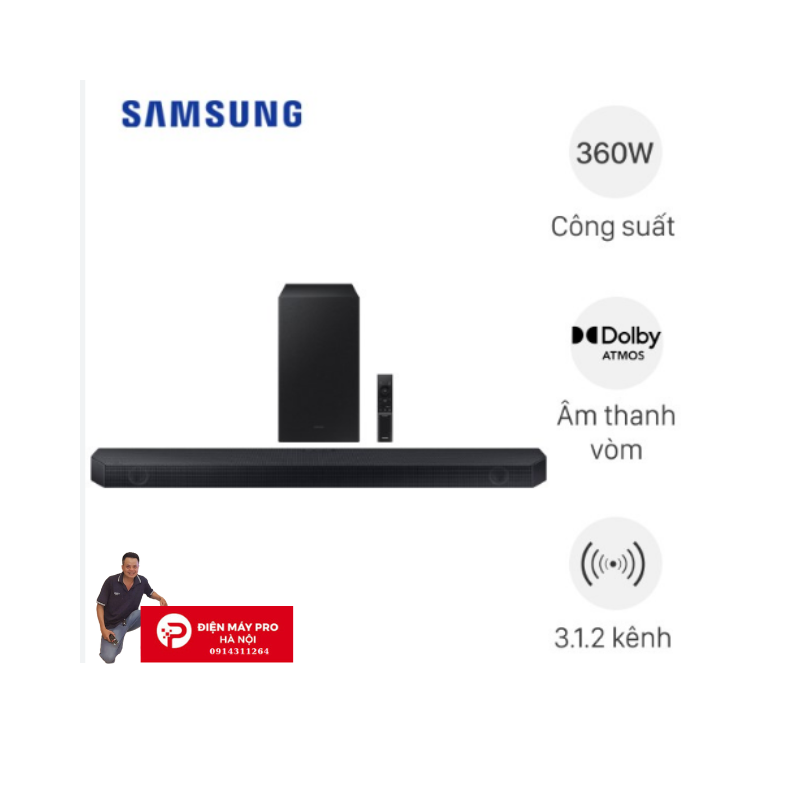 Bộ loa thanh Samsung HW-Q600C/XV 360W Giá Rẻ Nhất Miền Bắc