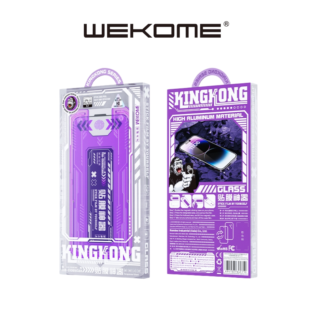 [HOT] Kính cường lực tự dán KINGKONG WEKOME WTP-077/078 cao cấp mới nhất, bảo vệ màng loa cho lph 14 15 Pro Promax