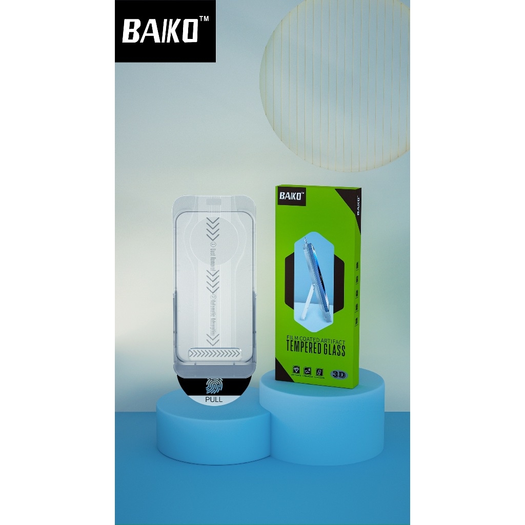 [TỰ DÁN 2IN1] Kính cường lực iphone Kingkong BAIKO trong suốt Cao cấp siêu mượt, siêu dẻo tích hợp giá đỡ điện thoại cho Iphone 11 12 13 14 15 plus pro promax
