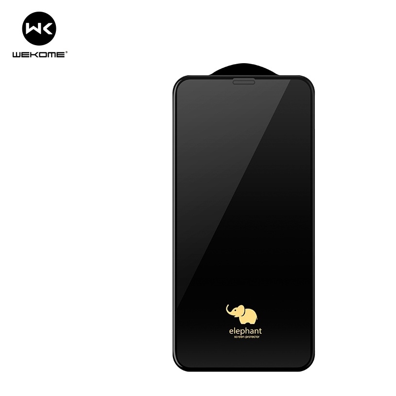 Kính cường lực voi Elephant 9D bảo vệ cạnh viền hộp sắt chính hãng WEKOME 018 019 cho Iphone x xr xs 11 12 13 14 pro plus promax