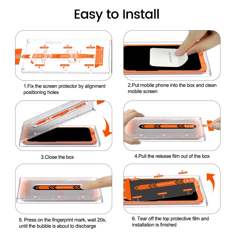 Kính Cường Lực tự dán MAGICBOX có lưới bảo vệ loa KOLEAD cao cấp cho Iphone x xs xsm 11 12 13 14 15 Pro Promax