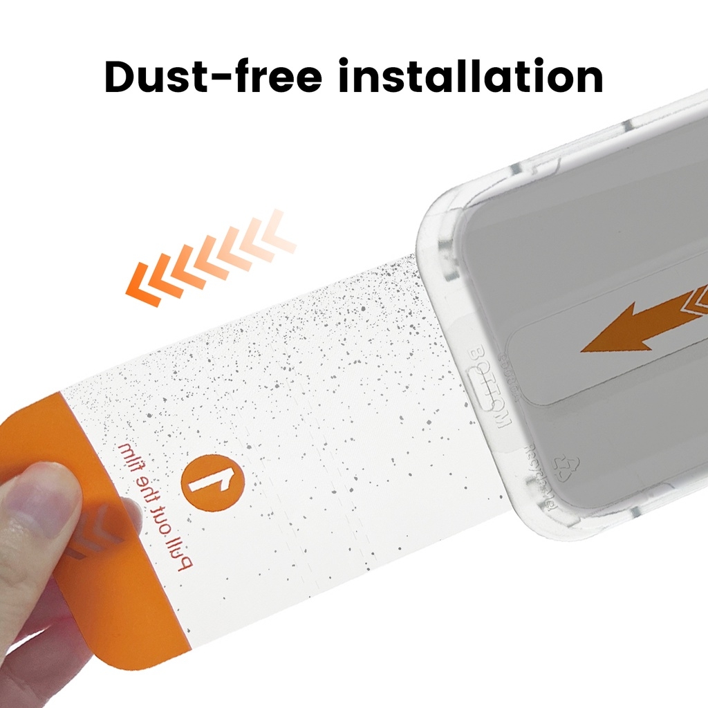 Kính cường lực tự dán Easy install kit TZ KOLEAD dành cho iph x xs xsm 11 12 13 14 15 pro promax