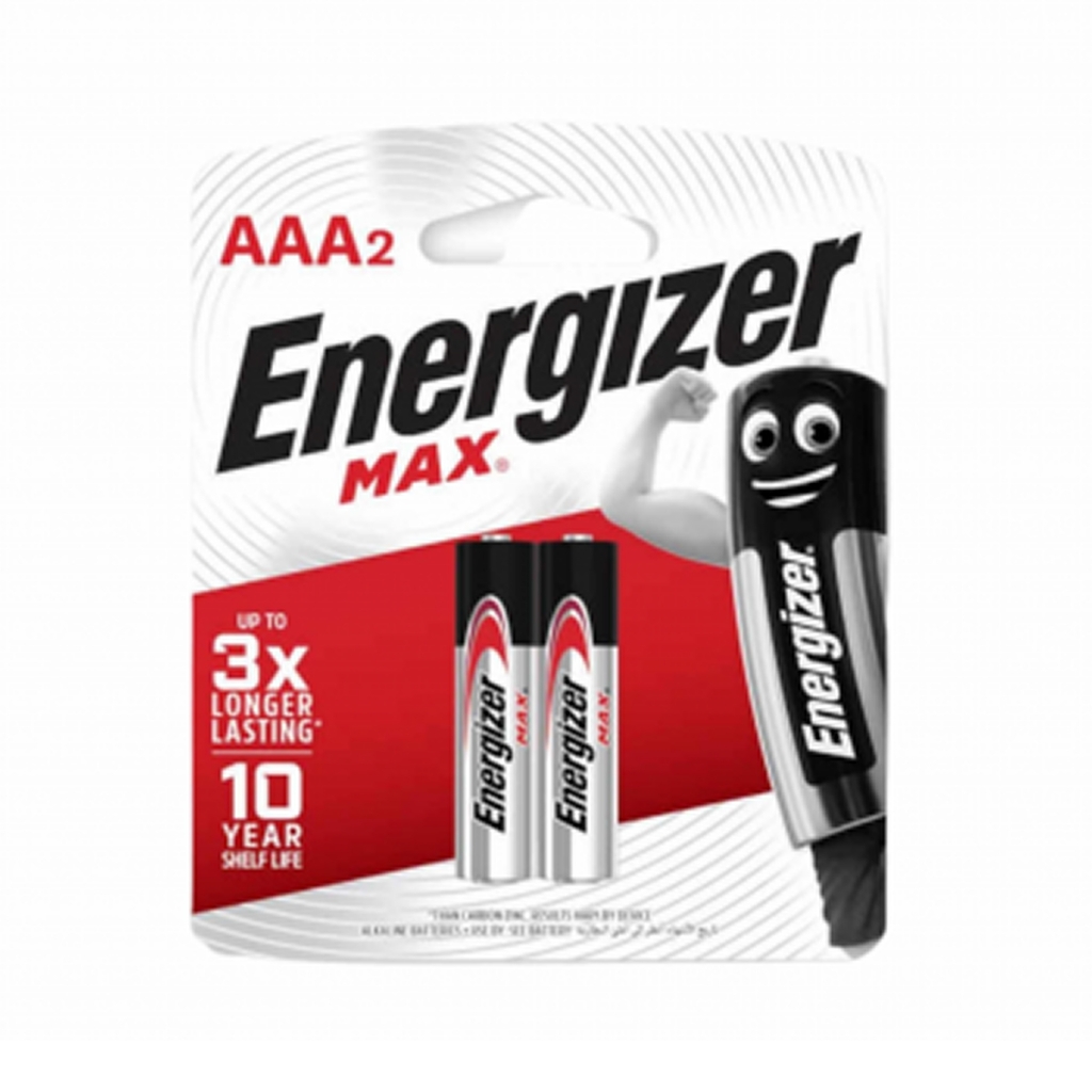 PIN ENERGIZER MAX AAA E92 BP2 Vỉ 2 Viên Chính Hãng, Chất Lượng Cao