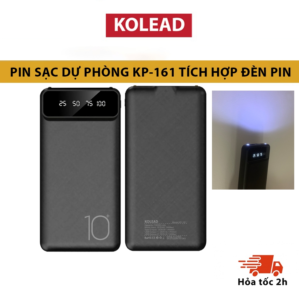 Sạc dự phòng WP161 - 163 tích hợp màn hình Led Dung Lượng 10000mAh - 20000mAh WEKOME màu sắc trẻ trung, 4 cổng sạc