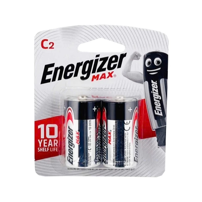 PIN ENERGIZER MAX C E93 BP2 - Pin Kiềm Alkaline, Vỉ 2 Viên