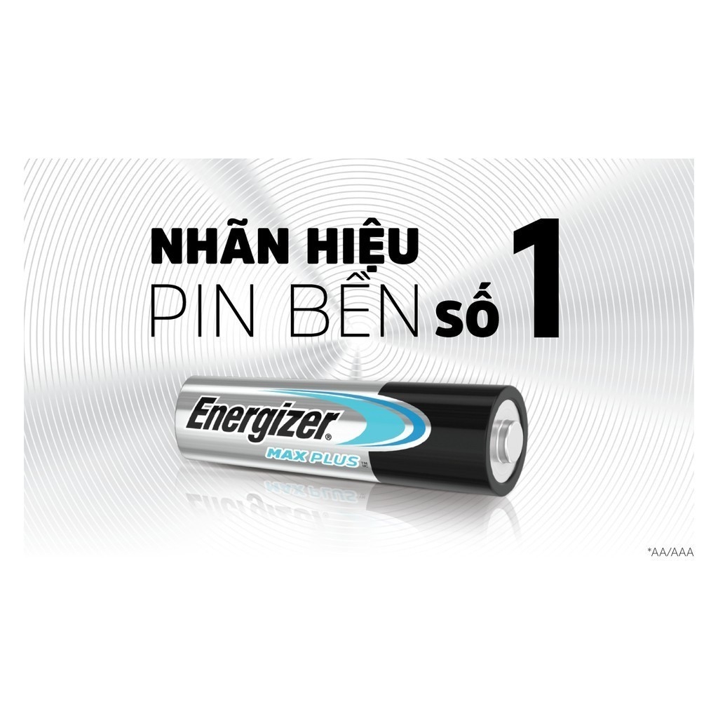 PIN ENERGIZER MAX PLUS AA EP91 BP4 - Vỉ 4 Viên Chất Lượng Cao, Chính Hãng