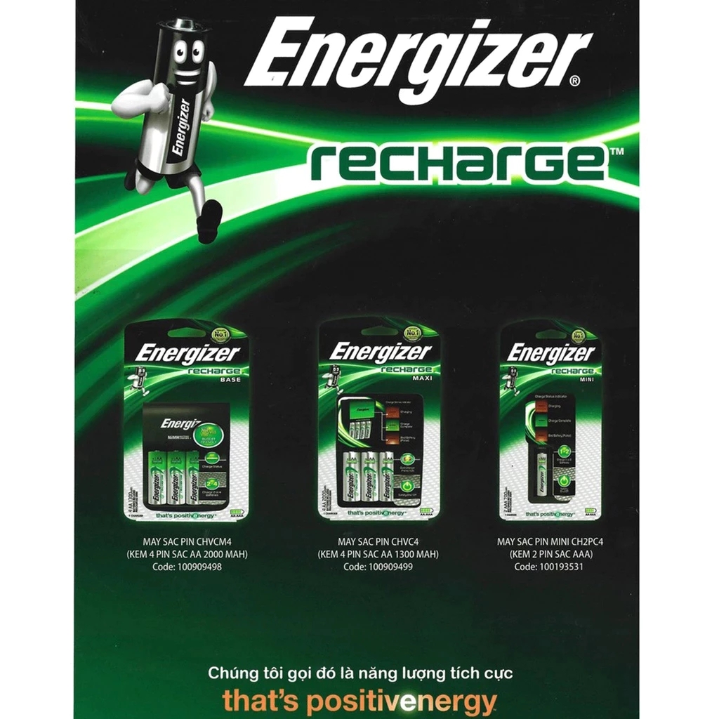 MÁY SẠC PIN ENERGIZER CHVCM4MAXI 4PIN - SẠC Chất Lượng Cao, Chính Hãng