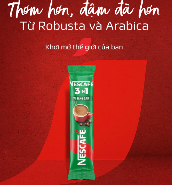 Combo 2 Bịch Cà phê Hòa tan NESCAFÉ VỊ RANG ĐẬM 46 gói Đậm Thơm Hoàn Hảo