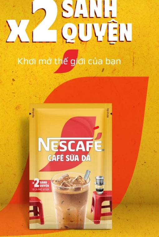 Cà phê sữa NESCAFÉ (Hộp 10 gói x 24 g)
