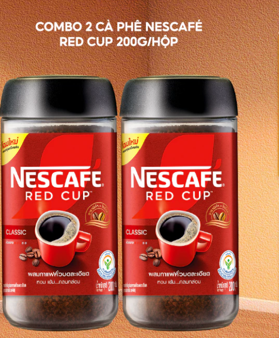Combo 2 Cà phê Nescafé Red Cup 200g/hộp