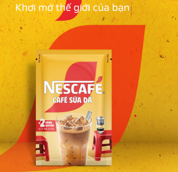 Combo 2 Bịch Cà phê Hòa tan NESCAFÉ CAFÉ SỮA ĐÁ 25 gói Gấp đôi sánh quyện