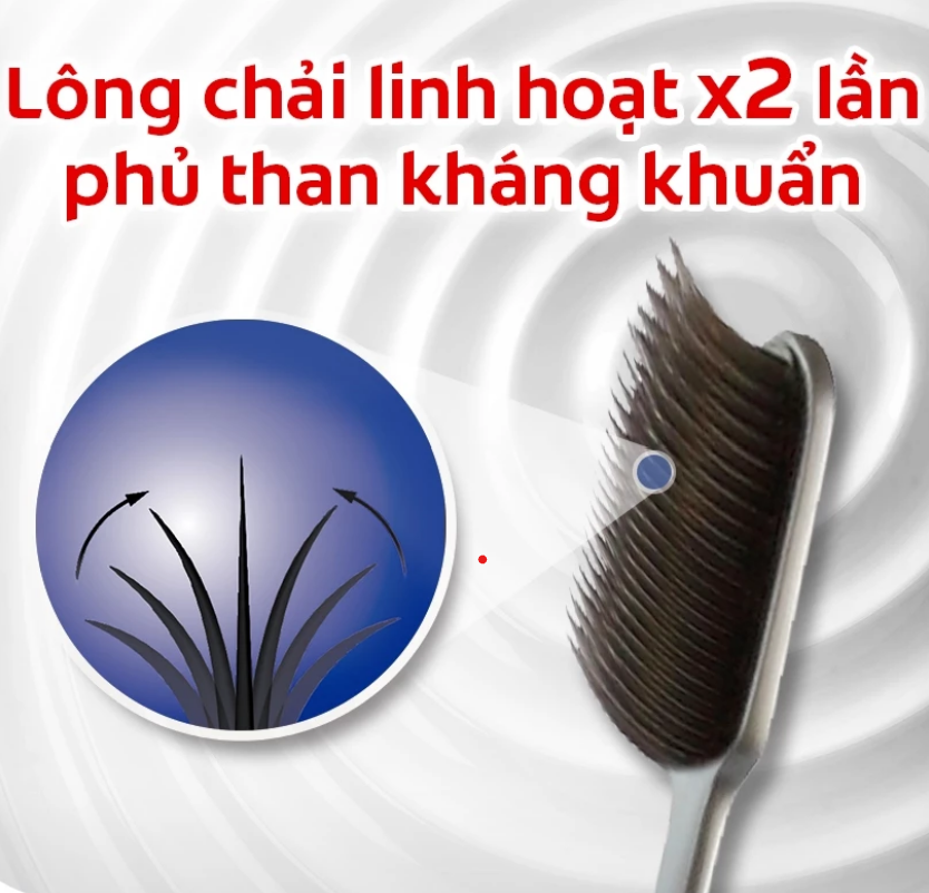 Bàn chải Colgate Slimsoft Flex Clean Charcoal nguyên khối than hoạt tính kháng khuẩn