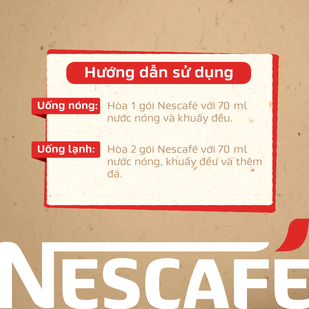Cà phê hòa tan NESCAFÉ 3in1 Vị Kem Sữa