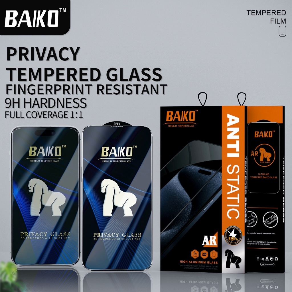 Kính cường lực KINGKONG BAIKO độ cứng 9H siêu mượt siêu bền iphone 17 16 15 14 13 12 11 7 8 Plus Xr X