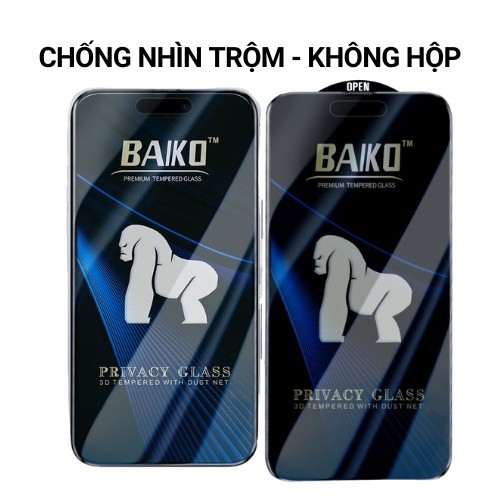 Kính cường lực KINGKONG BAIKO độ cứng 9H siêu mượt siêu bền iphone 17 16 15 14 13 12 11 7 8 Plus Xr X