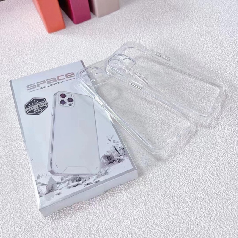 Ốp lưng trong suốt hạn chế ố vàng KOLEAD P83 tích hợp nút bấm kim loại, viền bảo vệ camera cho iphone 11 12 13 14 15 16