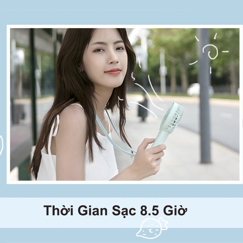 [ MINI ] Quạt sạc cầm tay/ để bàn YOOBAO F3 Plus pin 10.000mAh sử dụng liên tục trong 36h, thiết kế nhỏ nhắn, nhiều màu